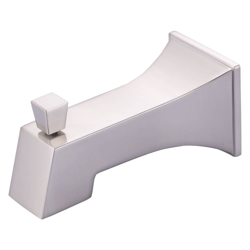 WOWOW Integrated Diverter Square Bathtub Spout in Modern