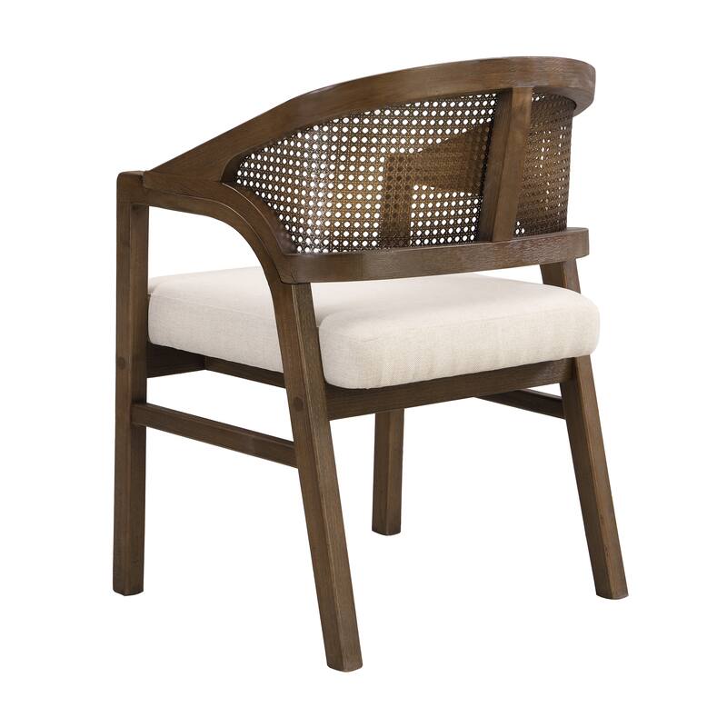 Christopher Knight Home - Eryndor Rubber Wood 7 Piece Dining Set With Rattan Back