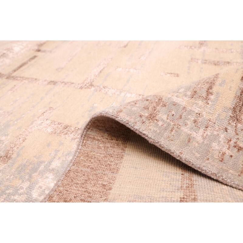 ECARPETGALLERY Hand-knotted Legacy Cream Silk, Wool Rug - 9'11 x 13'8