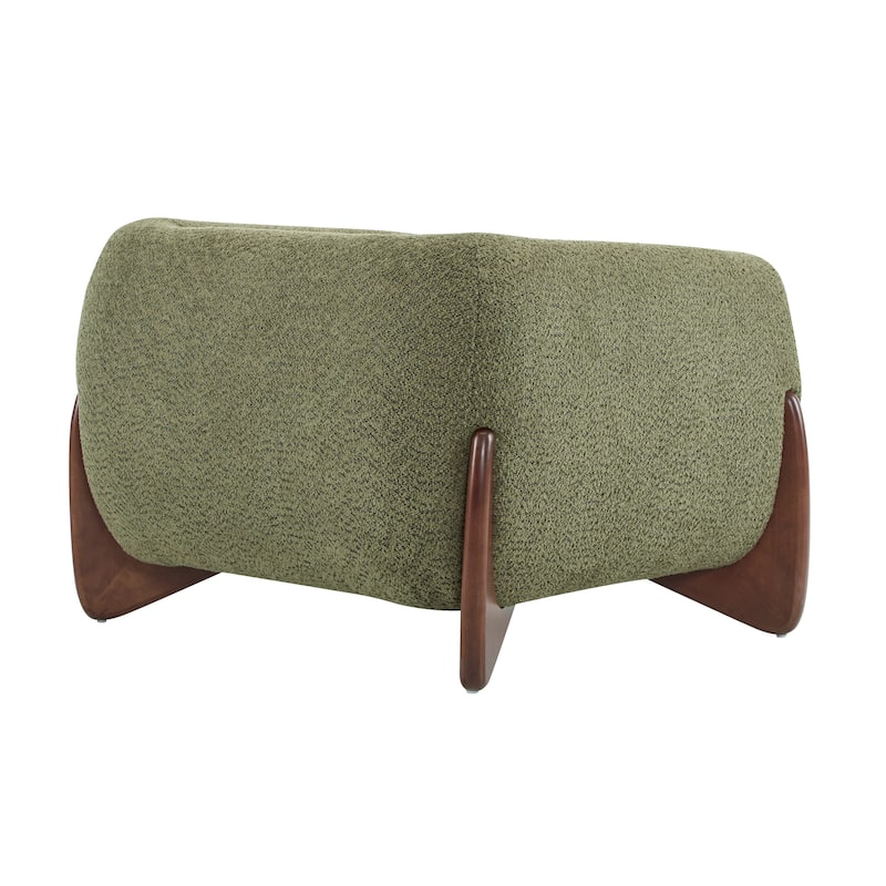 Tina Modern Upholstered Boucle Arm Club Chair by Christopher Knight Home