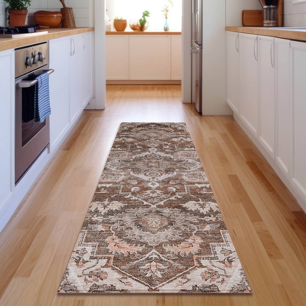 Premium Washable Super Soft Traditional Heriz Mayfield Rug
