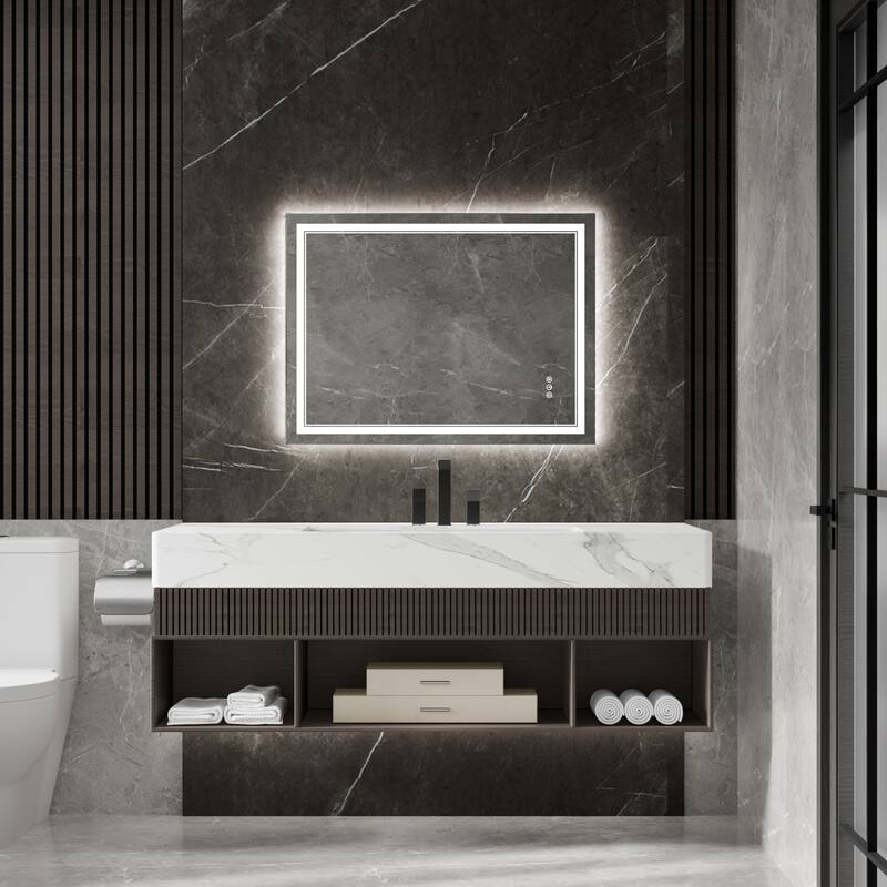 Modland LED Bathroom Vanity Mirror Anti-Fog Tempered Glass Dimmable