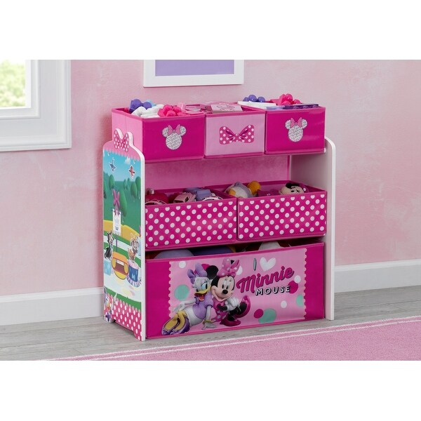 disney minnie mouse bedroom set with bonus toy organizer