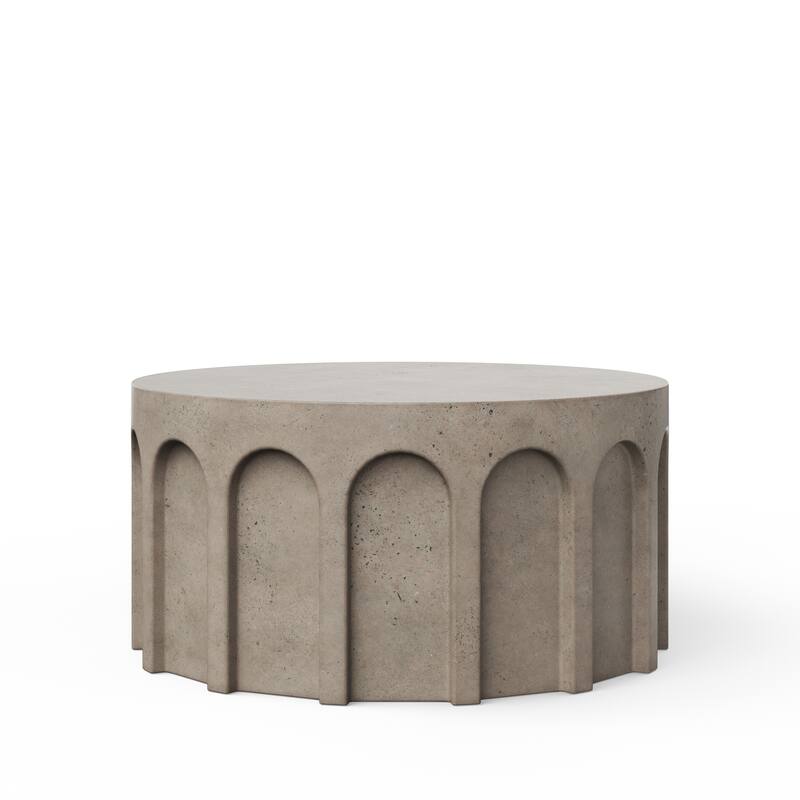 Mixx - Atlas Round Coffee Table - Dark Grey