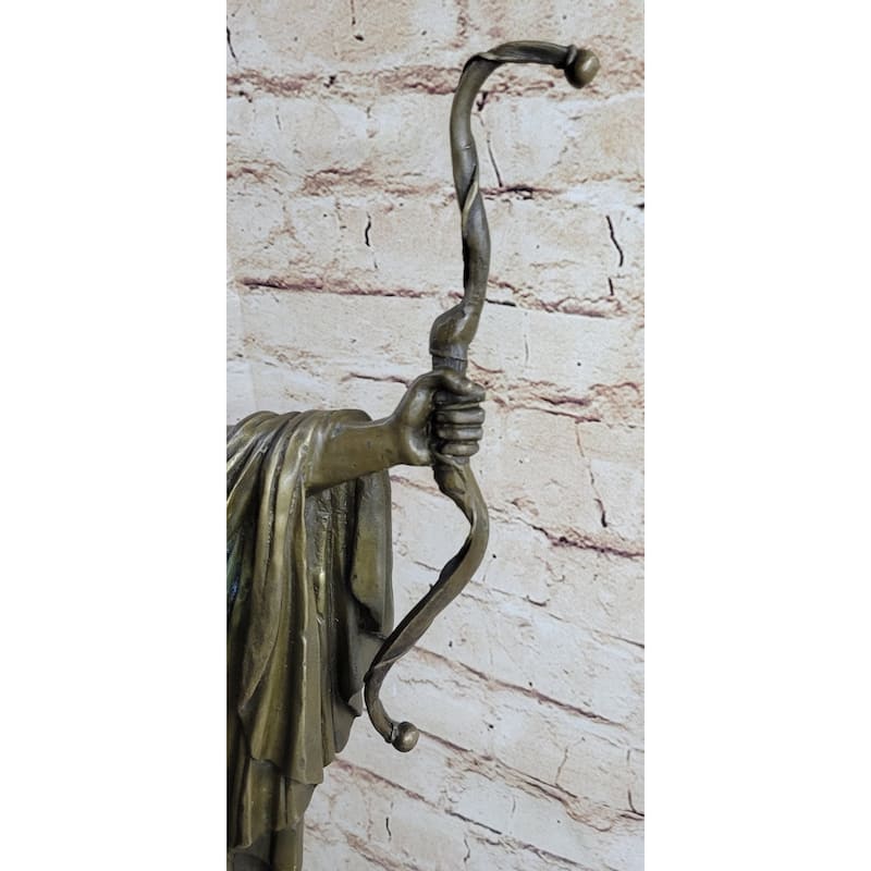 Apollo As An Archer With Bow - Bronze Sculpture Statue Greek Roman Mythology Art