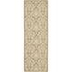 SAFAVIEH Courtyard Bettylou Indoor/ Outdoor Damask Area Rug - 2'3" x 6'7" Runner - Olive/Natural