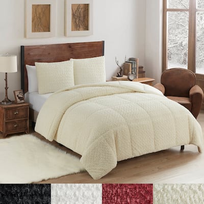 Mika Fake Fur Animal Comforter Set