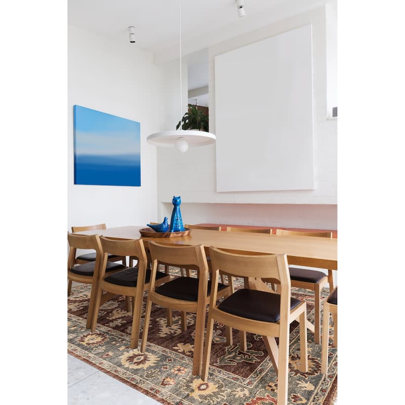 ECARPETGALLERY Hand-knotted Modern Oushak Brown Wool Rug - 7'10 x 10'1