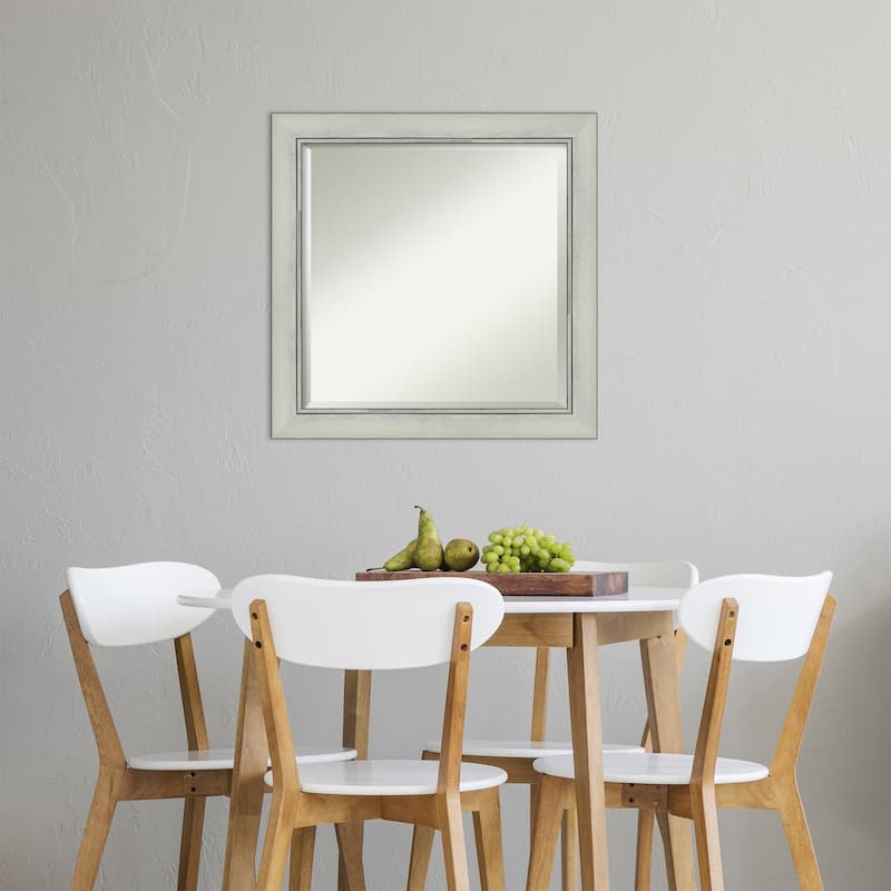 Beveled Wall Mirror - Flair Polished Nickel Frame