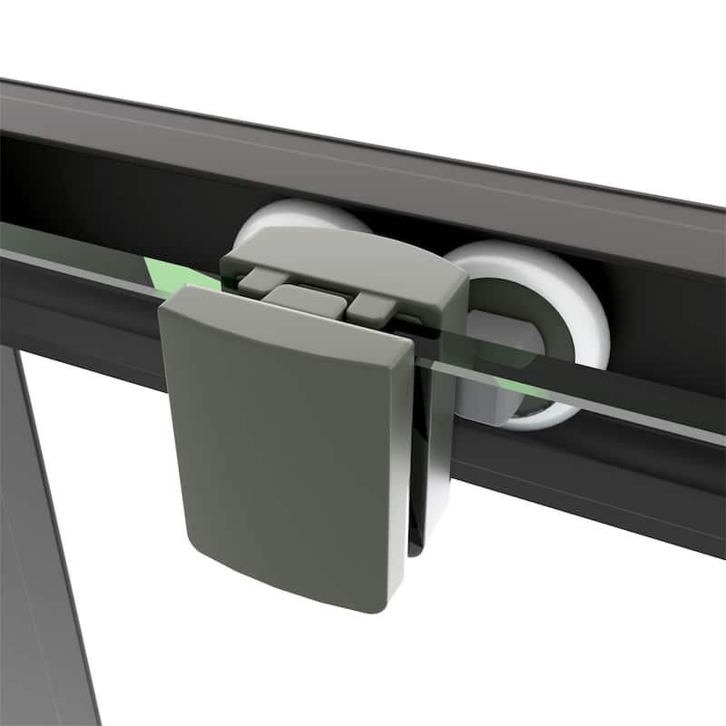 56"-60"W x 72"H Sliding Shower Door with 1/4" Tempered Glass