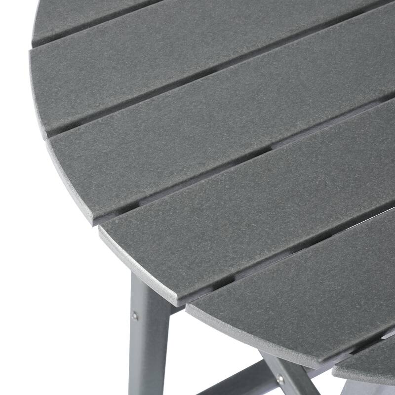 Laguna Hdpe All Weather Outdoor Patio 24" Round Counter Bistro Table