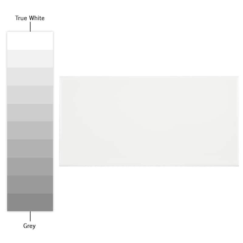 Merola Tile Projectos White 3-7/8" x 7-3/4" Ceramic Floor and Wall Tile