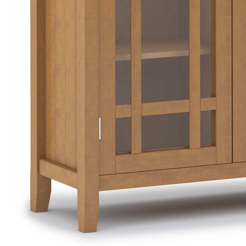 WYNDENHALL Freemont SOLID WOOD 39 inch Wide Transitional Medium Storage Cabinet - 42.2"h x 39"w x 17"d