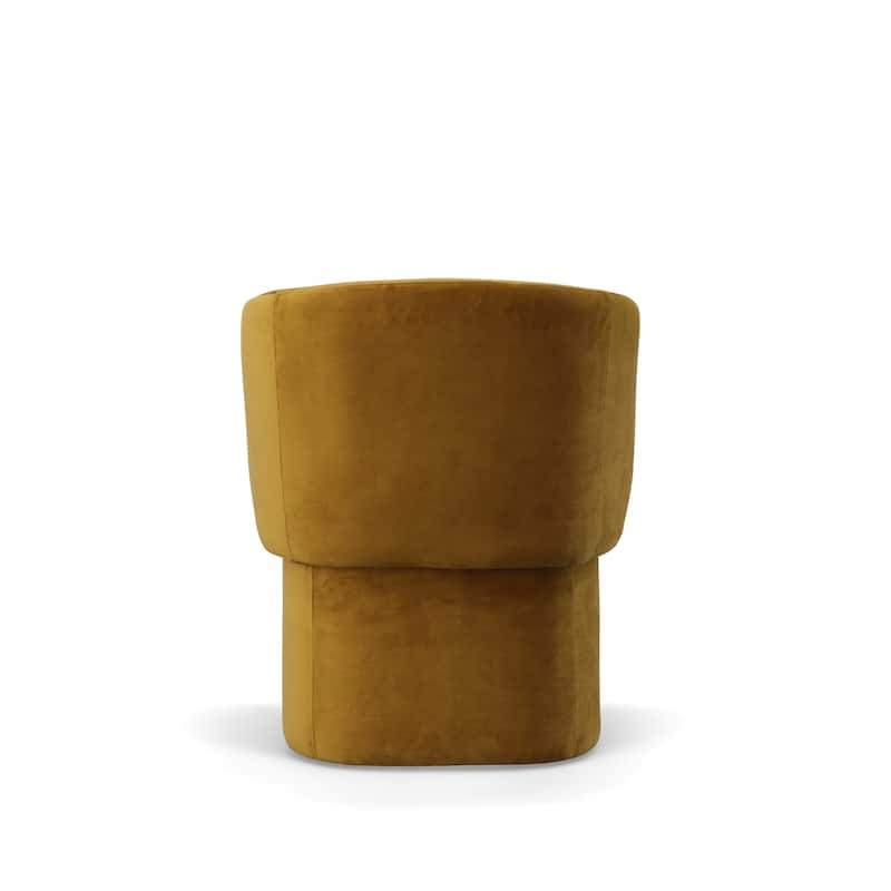 Modrest Vassar Orange Velvet Dining Chair