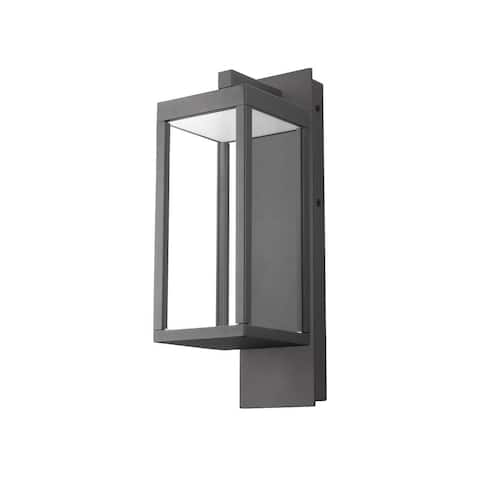 Lummios Modern Outdoor 48 LED Graphite Wall Lamp Outdoor LED Wall Light