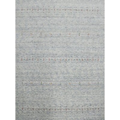 Hand Knotted Oriental 100% Wool Carpet Tribal Animal Pictorial Beige & Ivories Gabbeh Area Rug - 10' 0'' X 9' 8''