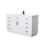 Option White, Black Trim, Carrara Cultured Marble Top