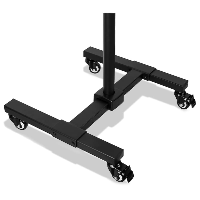 Mount-It! Mobile TV Stand with Wheels - Black