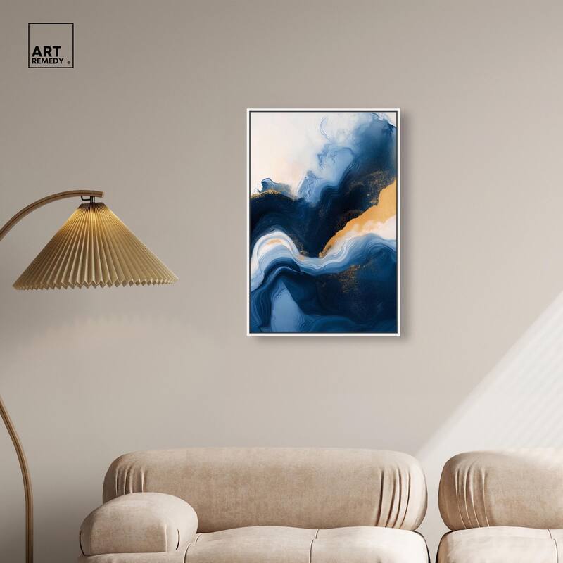 Blue Deep III Canvas by Art Remedy