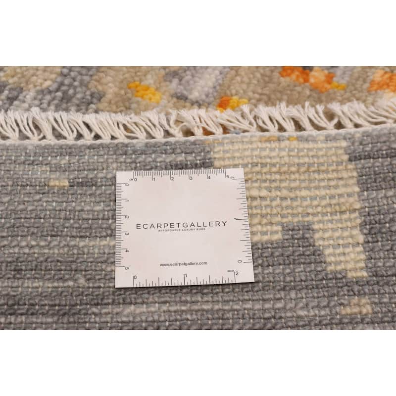 ECARPETGALLERY Hand-knotted Mystique Dark Grey Wool Rug - 9' 11" x 13' 11"
