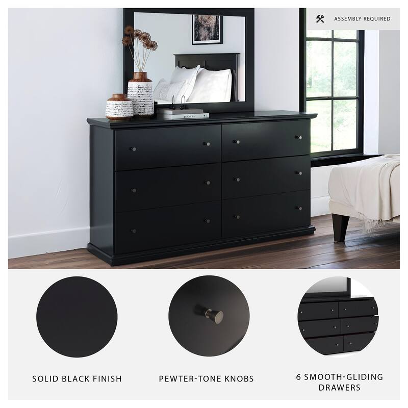 Signature Design by Ashley Maribel Black Dresser and Mirror