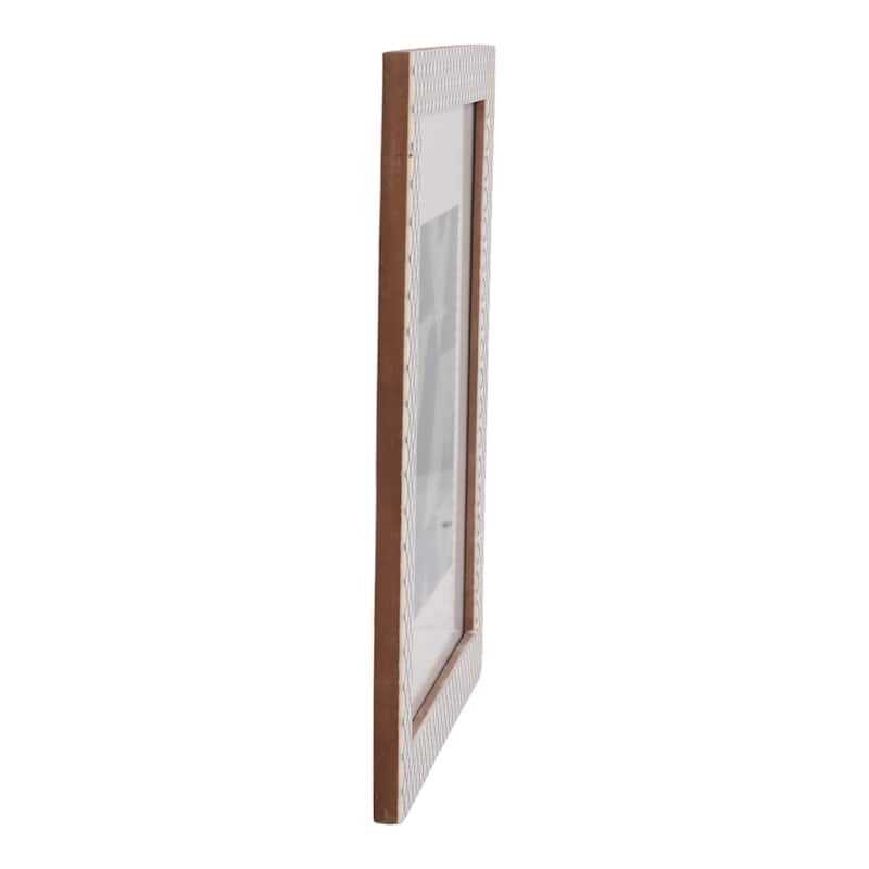 Resin Glass Picture Frame Matted Casual Home Decor with Backing