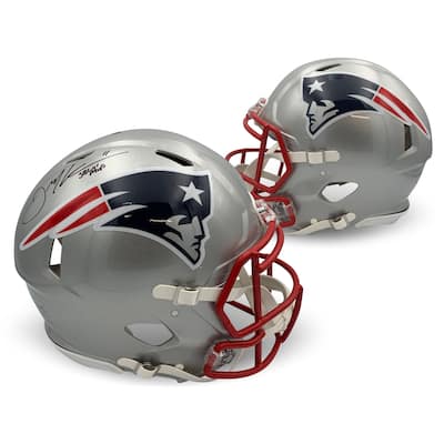 Julian Edelman Autographed New England Patriots Signed Super Bowl LIII MVP Authentic Football Helmet JSA COA - 8' x 11'