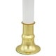 preview thumbnail 4 of 2, 9" White and Gold C7 Light Christmas Candle Lamp with Timer - Set of 4