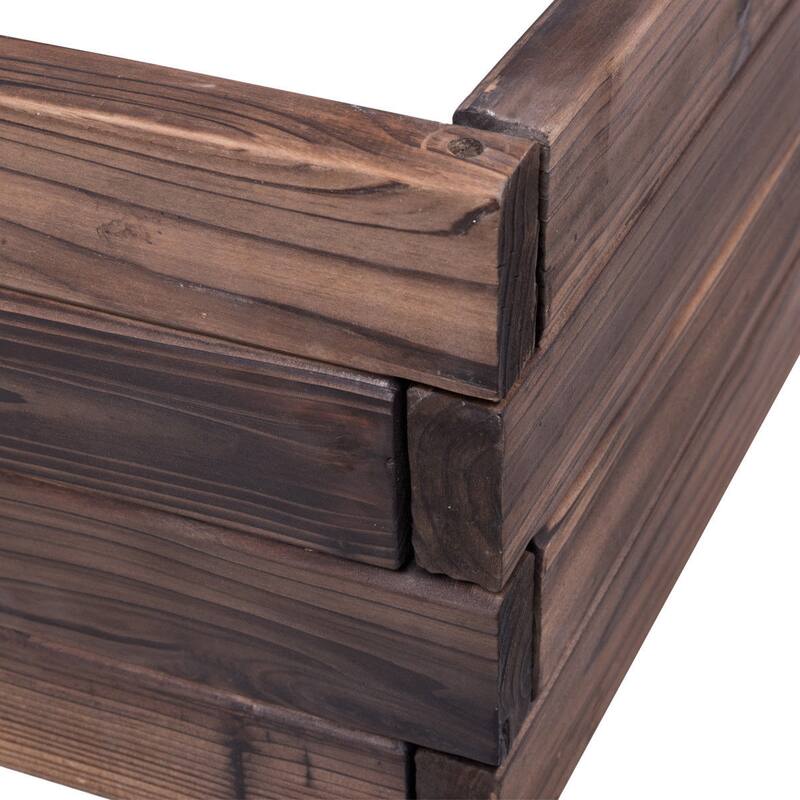Gymax Wooden Raised Garden Bed Kit - Elevated Planter Box For Growing - See Details