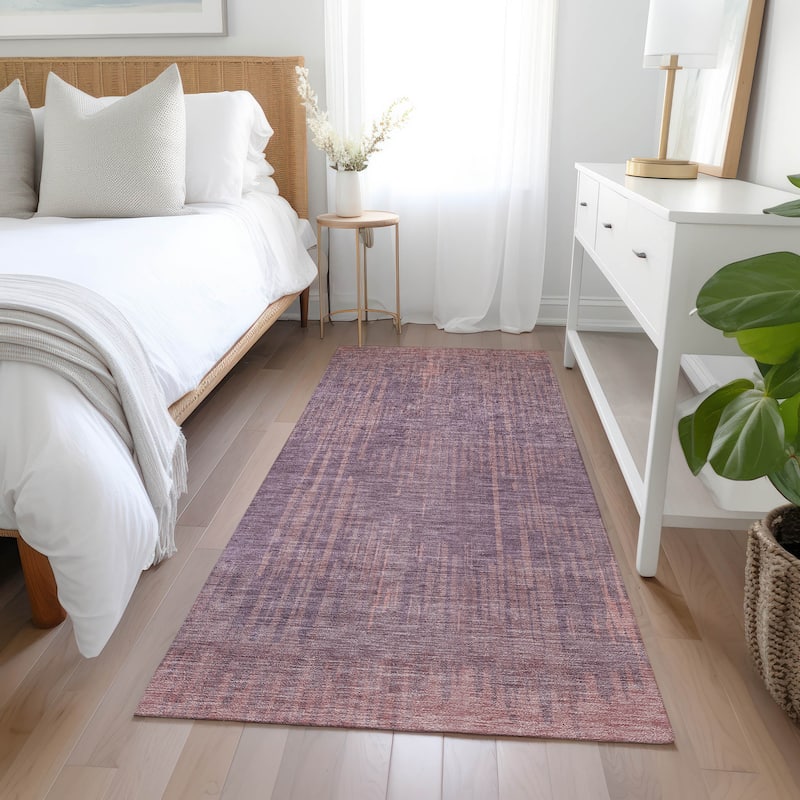 Machine Washable Indoor/ Outdoor Chantille Ombre Abstract Rug