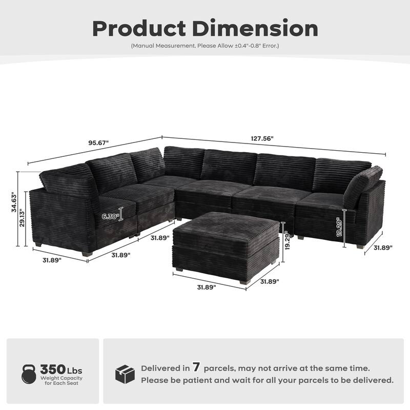 OVIOS Cloud-Like L-Shaped Sofa