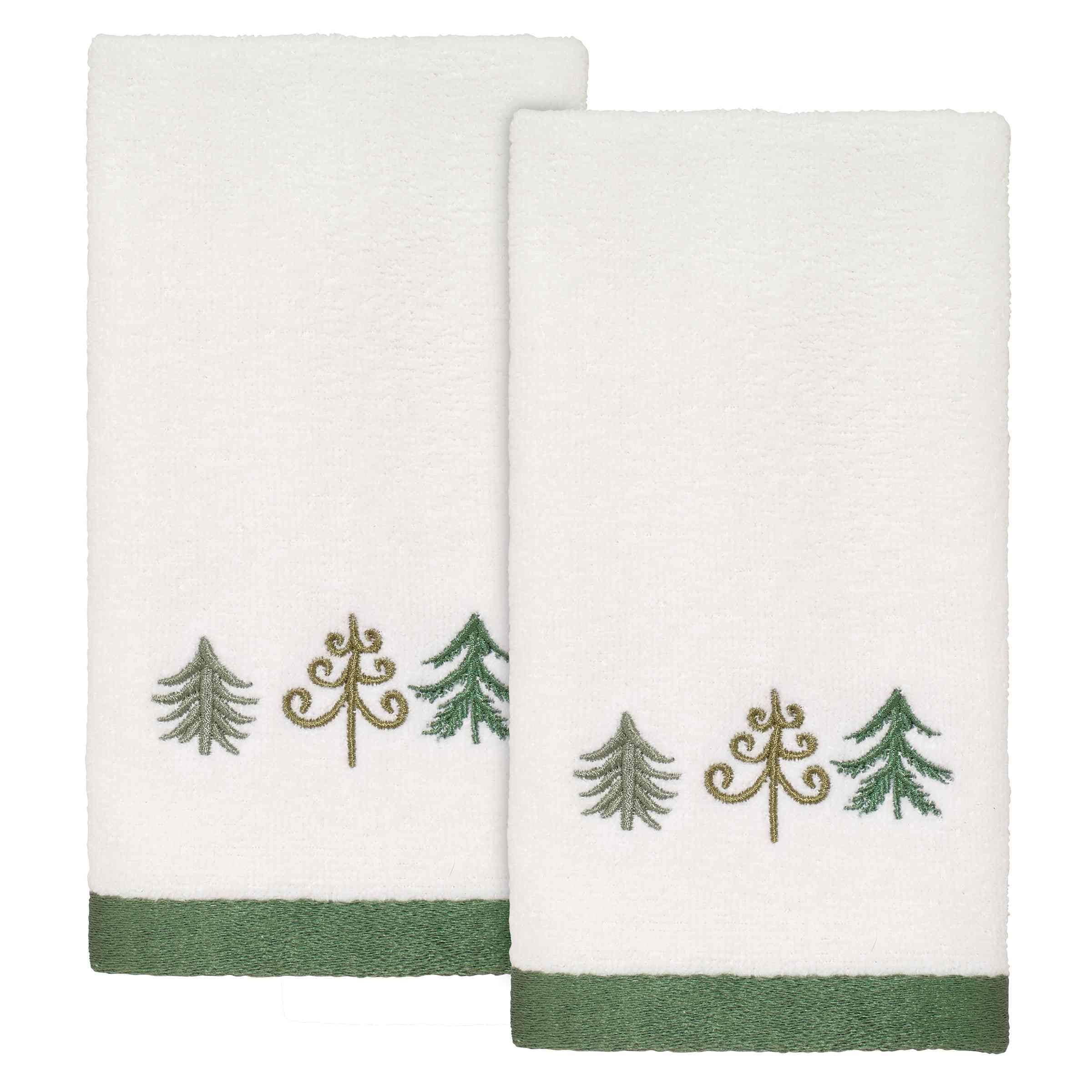 Avanti Christmas Trees 2-Pack Fingertip Towel Set - Fingertip Towel 2pk Set