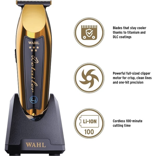 Wahl Professional 5 Star Cordless Detailer Li Gold Trimmer 8171
