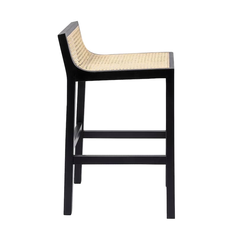 Sherry Counter Height Stool with Natural Cane