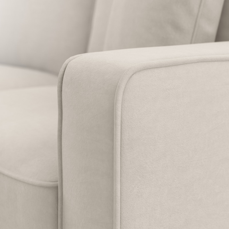 Bush Furniture Stockton Living Room Accent Chair with Ottoman Set