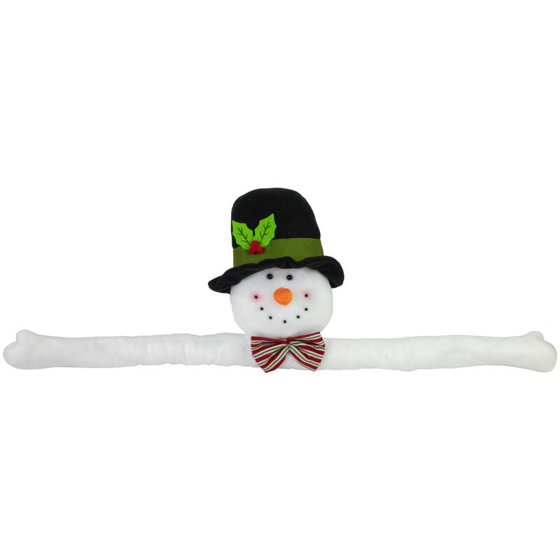 25" Plush Snowman Christmas Tree Topper, Unlit