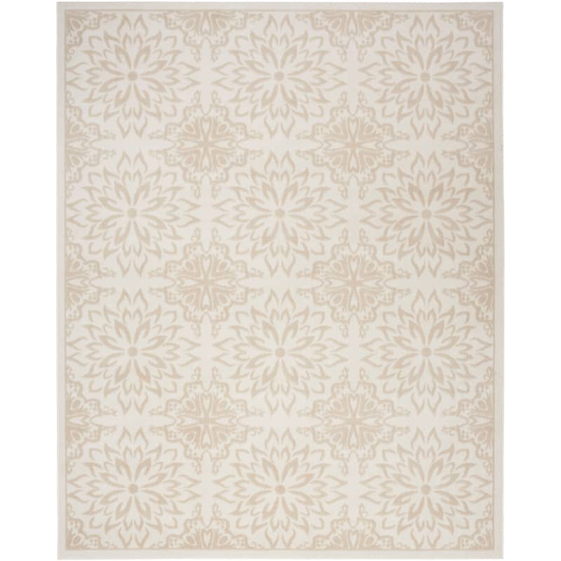 Nourison Jane Floral Medallion Indoor only Area Rug - 4' x 6' - Ivory/Beige