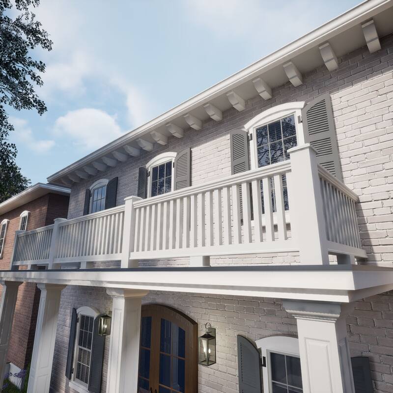 Endurathane 500 Series Square Baluster, Factory Primed Polyurethane