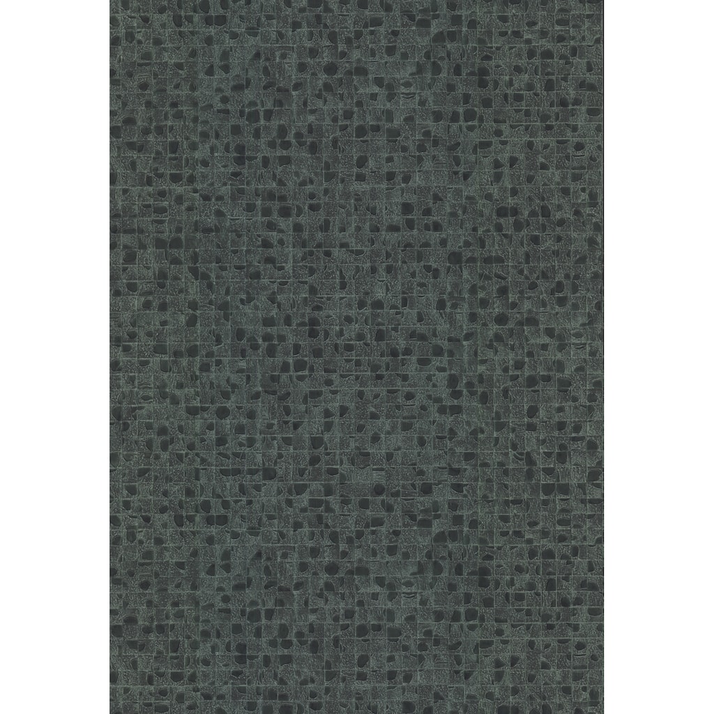 Ronald Redding Leather Lux Dark Green Wallpaper