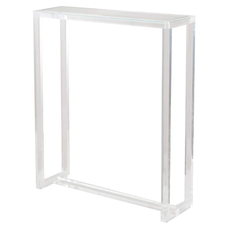 Sasha Acrylic Clear Modern Lucite Console - Glass