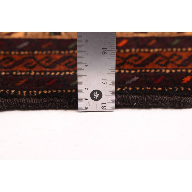 ECARPETGALLERY Hand-knotted Teimani Black, Red Wool Rug - 3'10 x 5'10