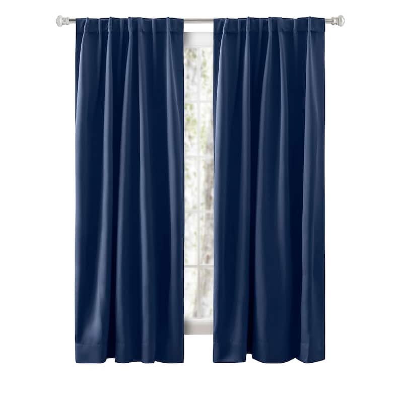 Ultimate Black Out Premium 2-Way Pocket Curtain Panel