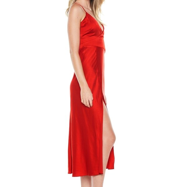 bardot velvet slip dress