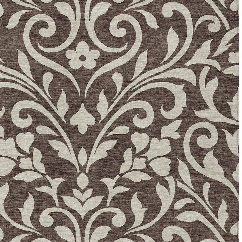 HomeRoots Floral Transitional Rectangle Outdoor Rug