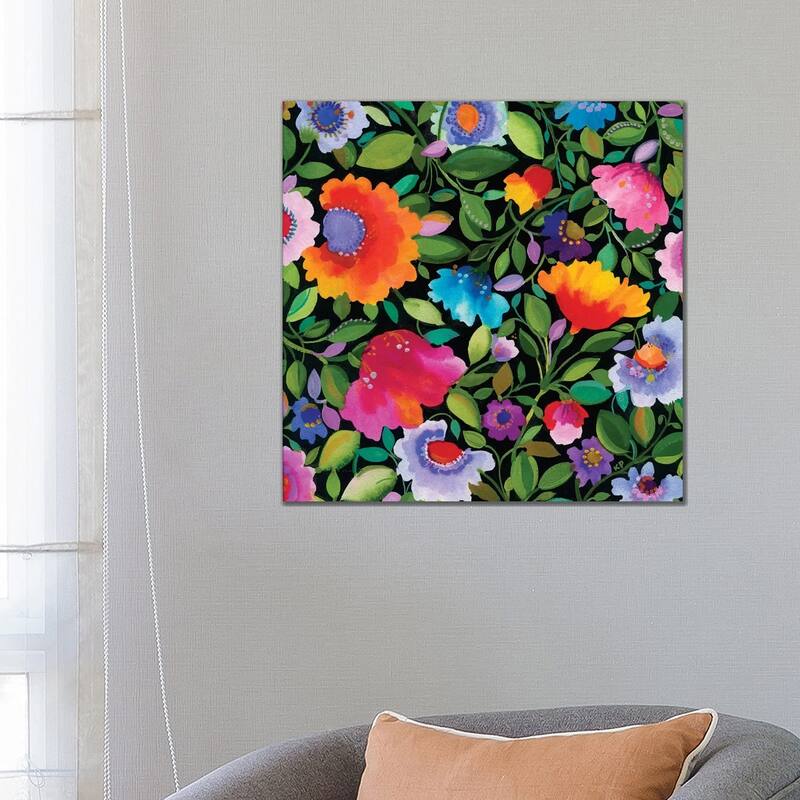 iCanvas "India Garden I" by Kim Parker Canvas Print - 26x26x1.5