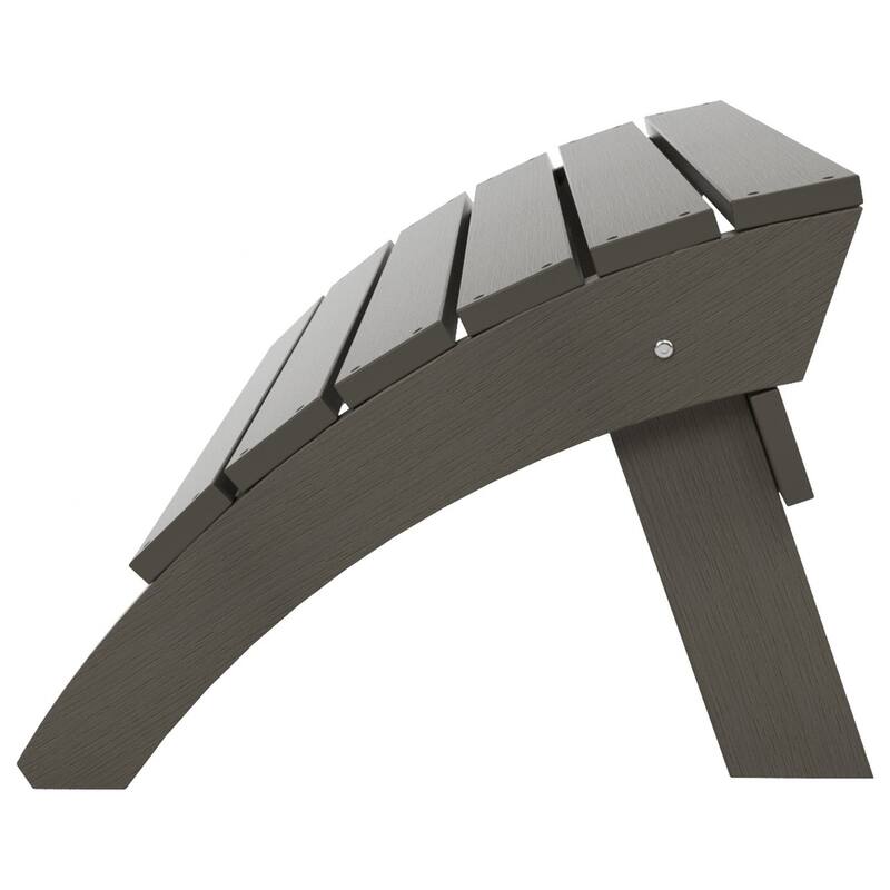 Vineyard HIPS Outdoor Eco-Friendly All Weather Adirondack Chair Ottoman