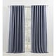 preview thumbnail 20 of 26, Lauren Ralph Lauren Sallie Blackout Back Tab/Rod Pocket Curtain Single Panel 54x96 - Indigo