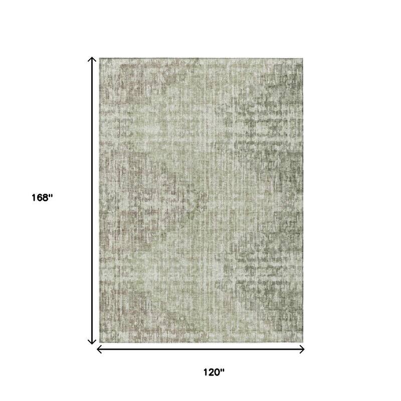 HomeRoots Geometric Transitional Rectangle Outdoor Rug