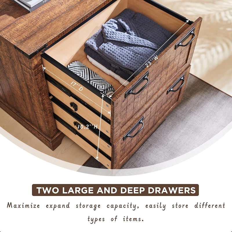 Farmhouse File Cabinet, Wood Filing Cabinets, Office Storage Cabinet