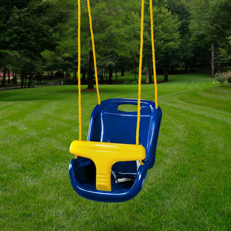 Swing-N-Slide High-Back Infant Swing with Rope and Seatbelt